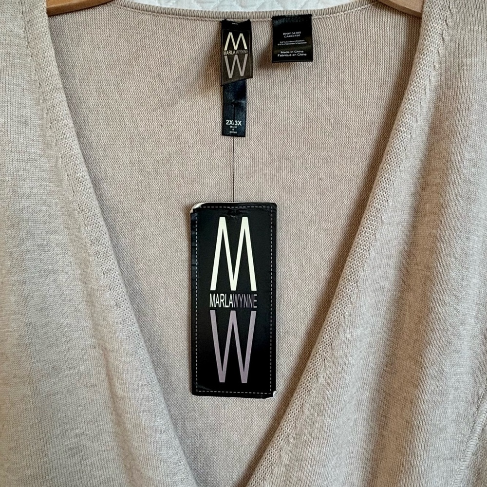 MarlaWynne Everywear Sweater Poncho 2X/3X NWT - Picture 2 of 6